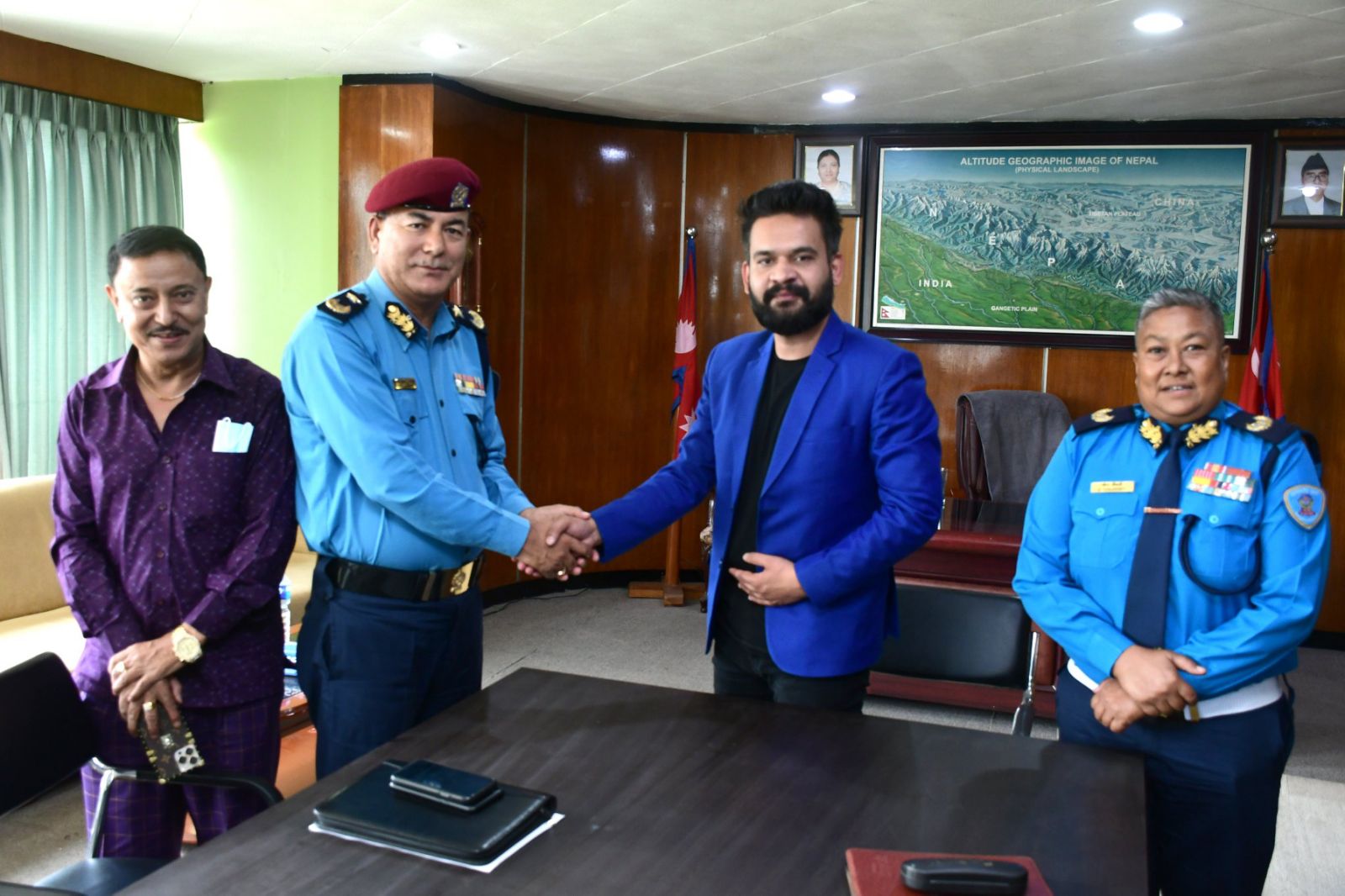 KMC and Nepal Police discuss issues in waste management