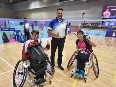 Deepak Thapa refereed in 2022 Para World Badminton Tournament