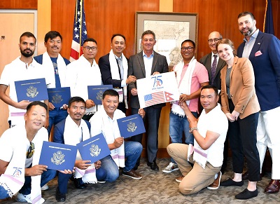 US embassy honored Nepalese climbers