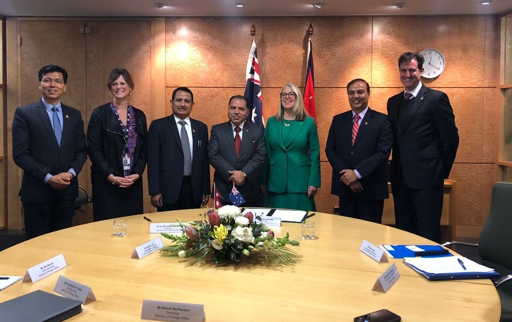 An agreement signed between Nepal and Australia