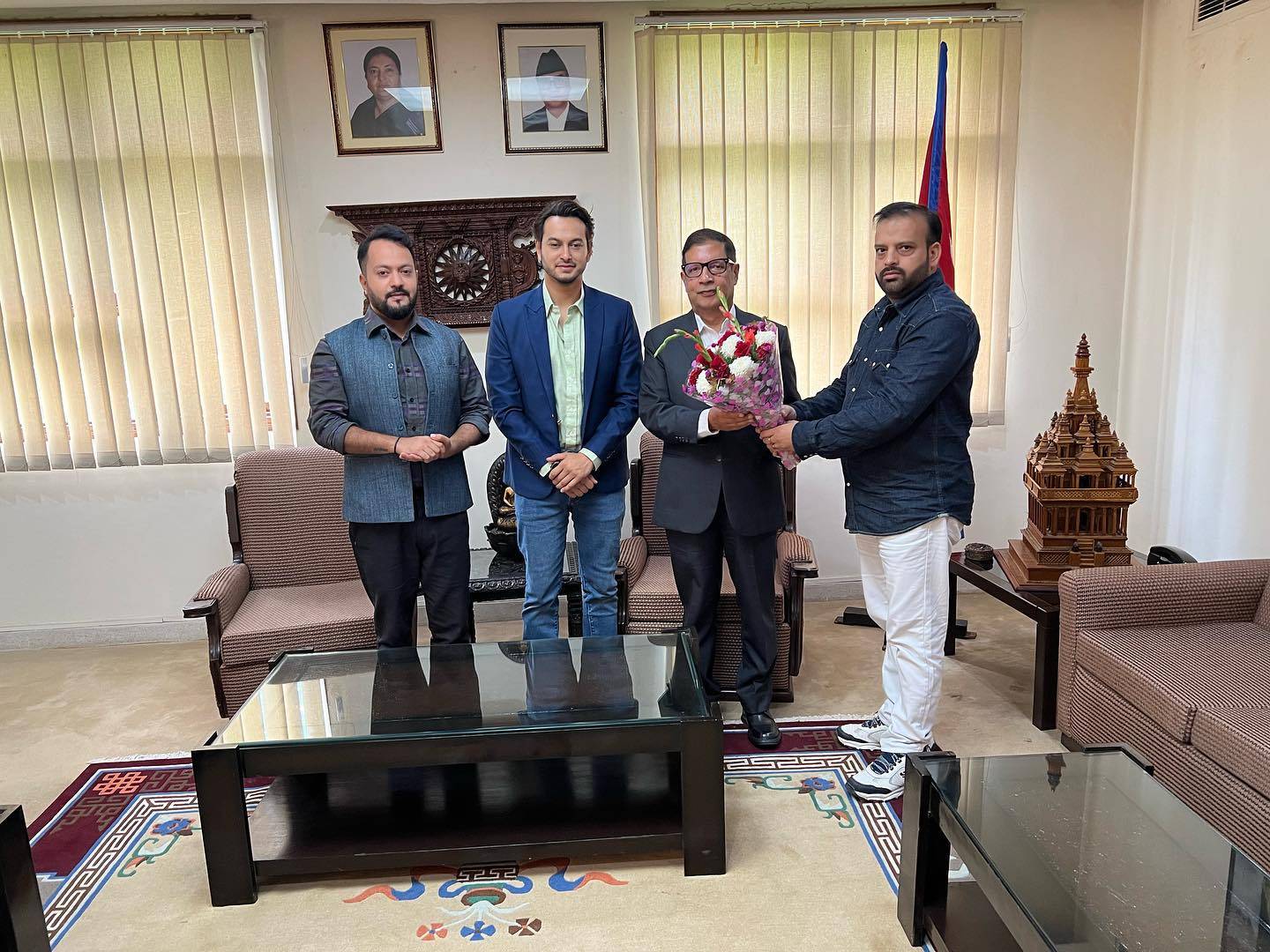 Pradeep Khadka met with Nepali Ambassador Sharma