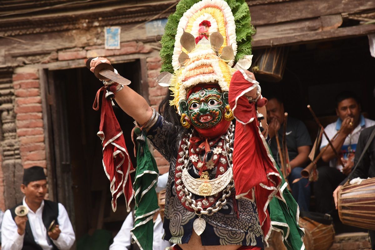 Public performance of Devi dance begins