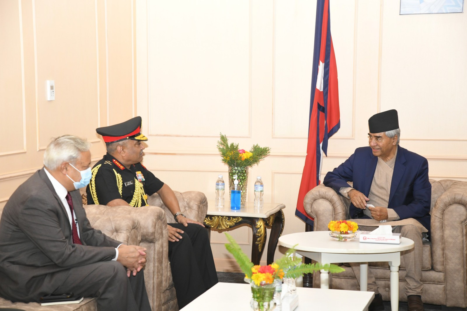 Indian Field Army Chief General Manoj Pandey met Prime Minister Deuba