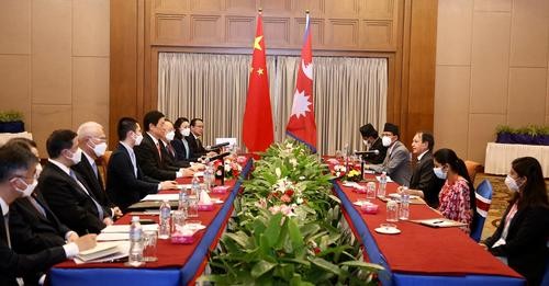 FM Khadka and Li Chanshu’s courtesy meeting