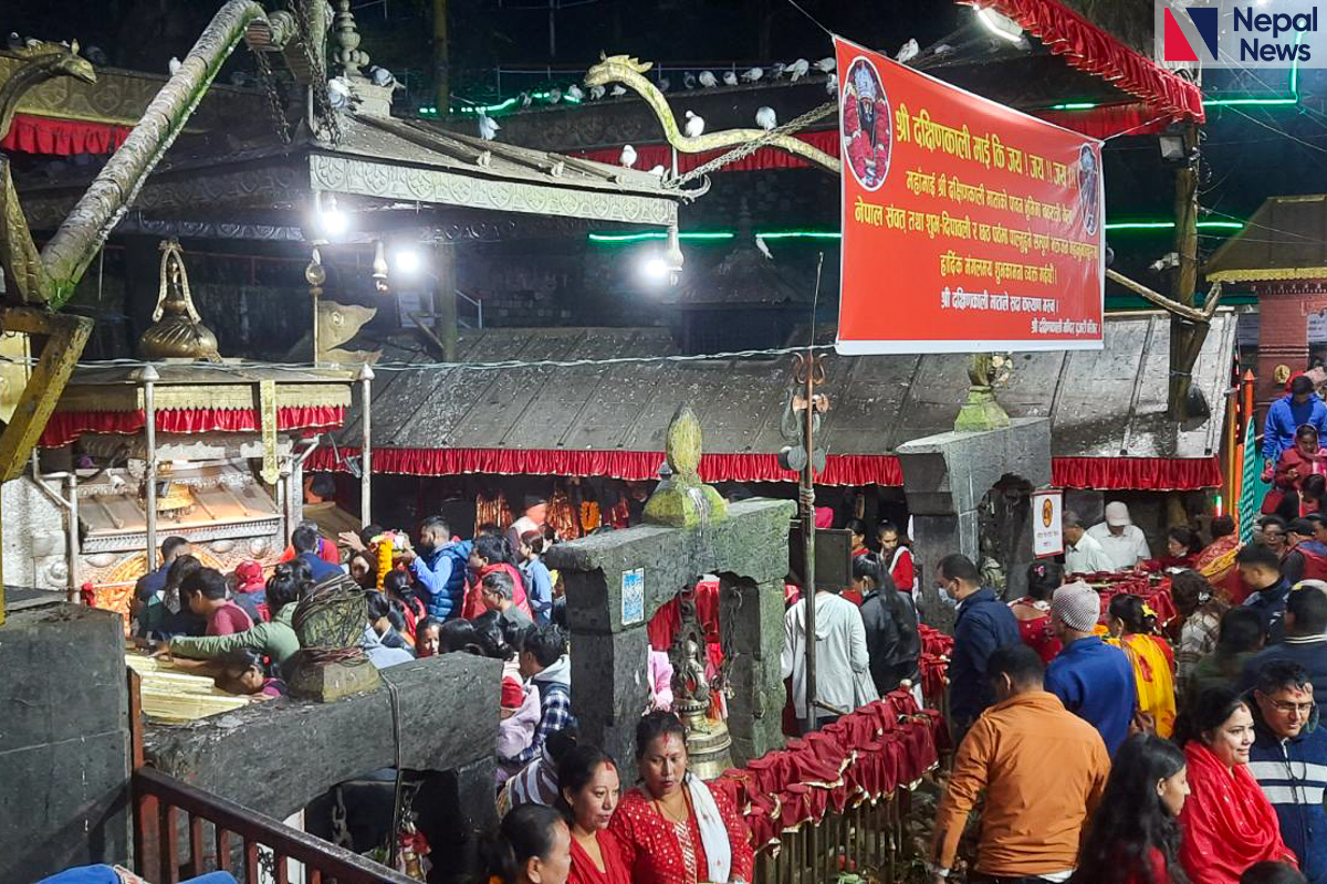 Crowd increases at Dakshinkali as Dashain begins