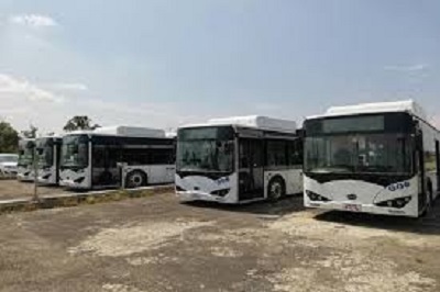 Electric buses resume operations