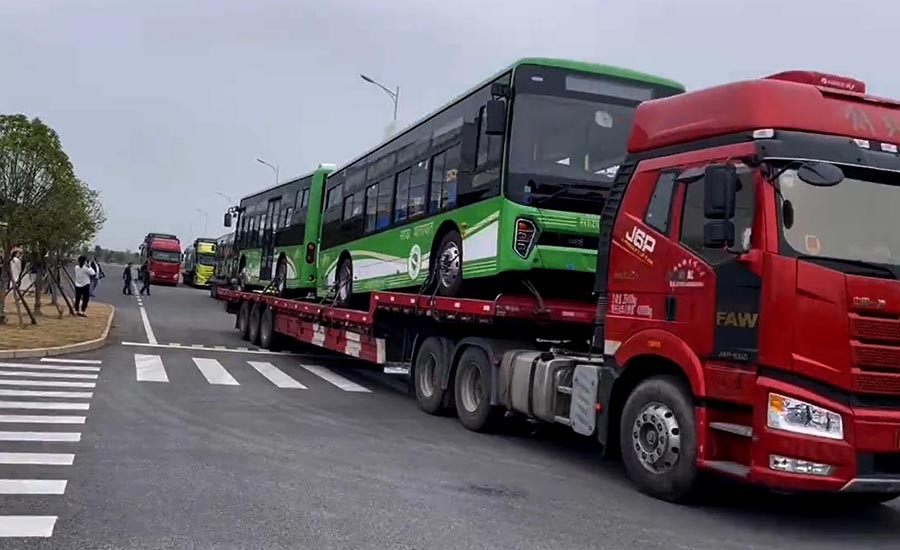 Sajha Yatayat bringing 37 electric buses from China to Nepal