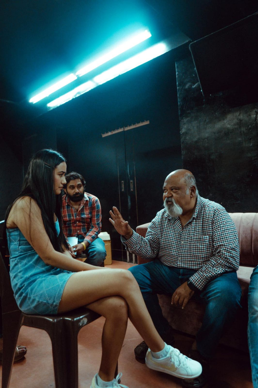 Swastima meets actor Saurabh Shukla