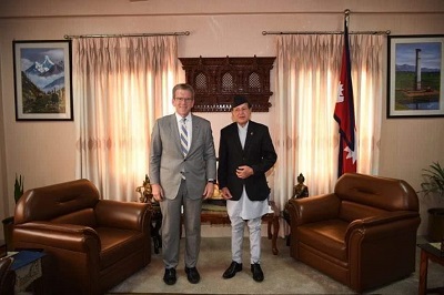 US Ambassador Dean made courtesy calls to PM Deuba