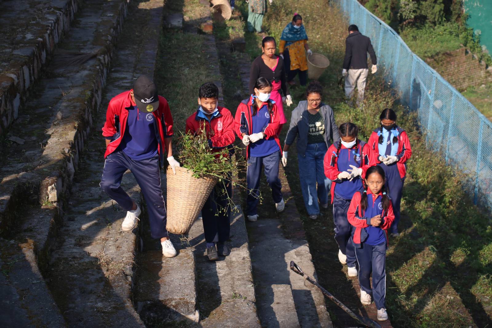 Cleaning program in the Bhaktapur municipality