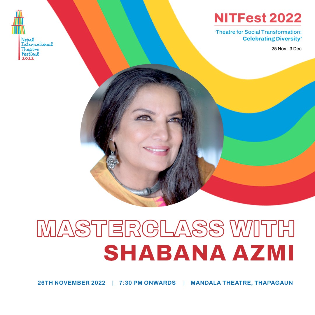 Shabana Azmi coming Nepal for NITFest 2022