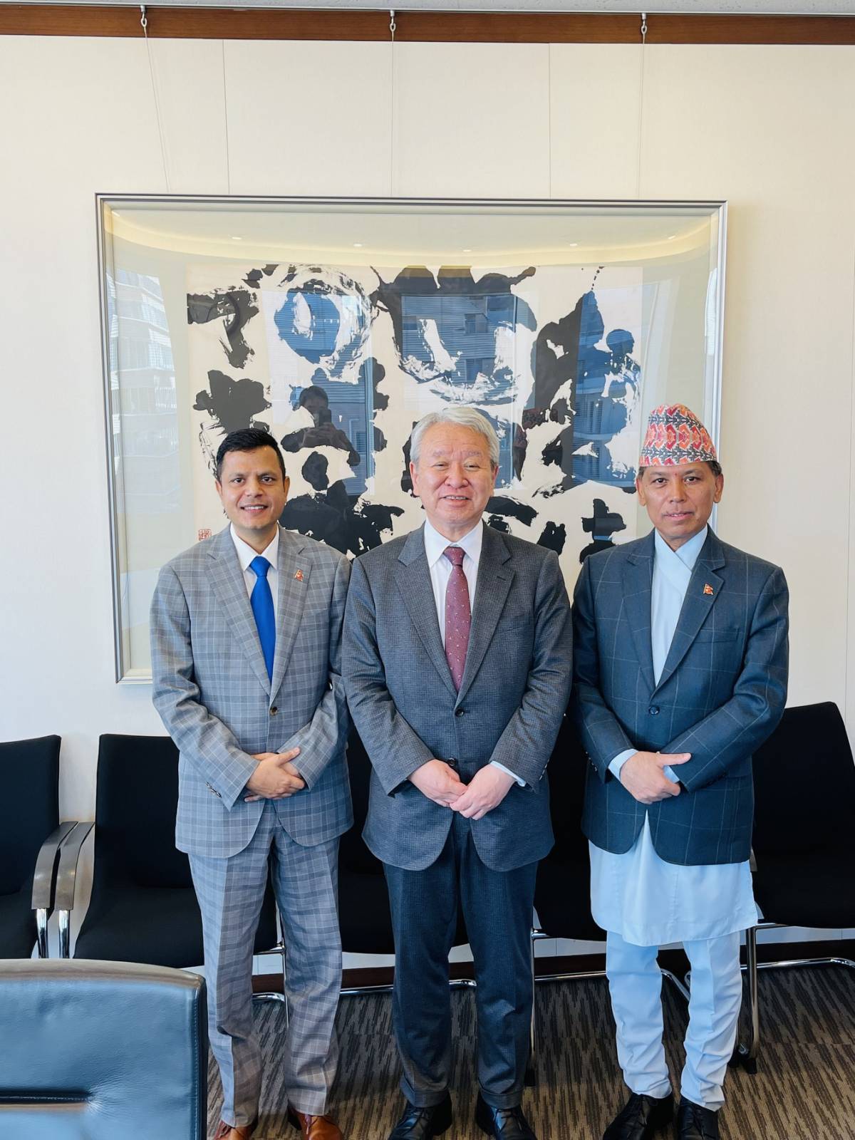 Ambassador Subedi, President of JICA meet