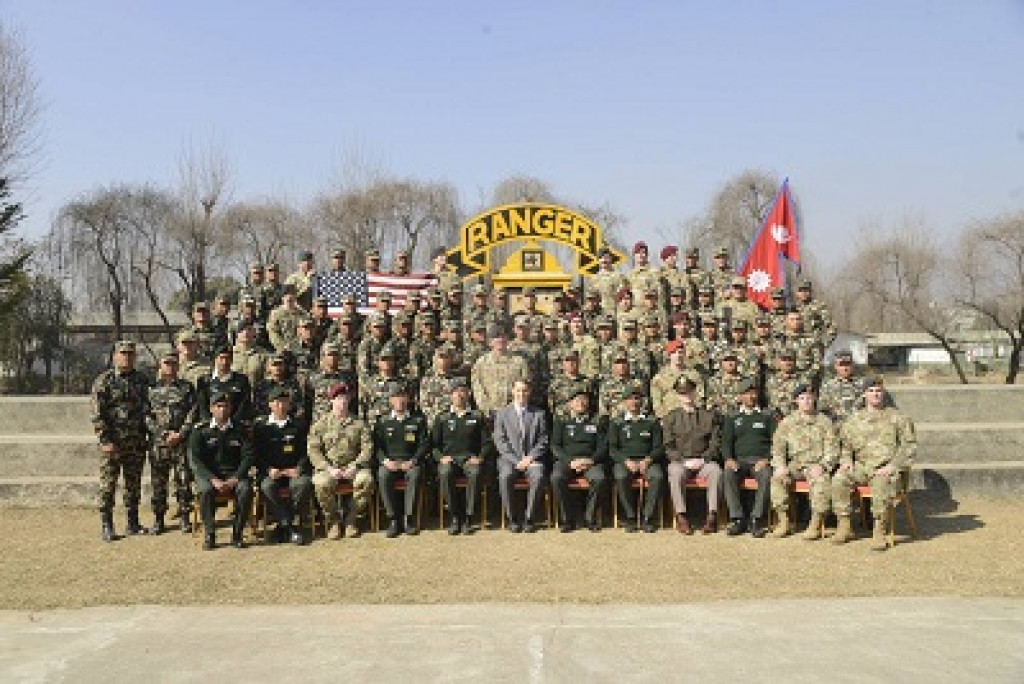 Joint training between Nepali and US forces