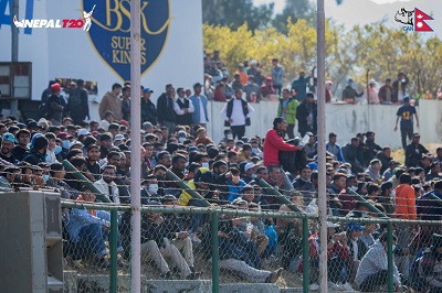 Spectators enjoying the NepalT20 Final match