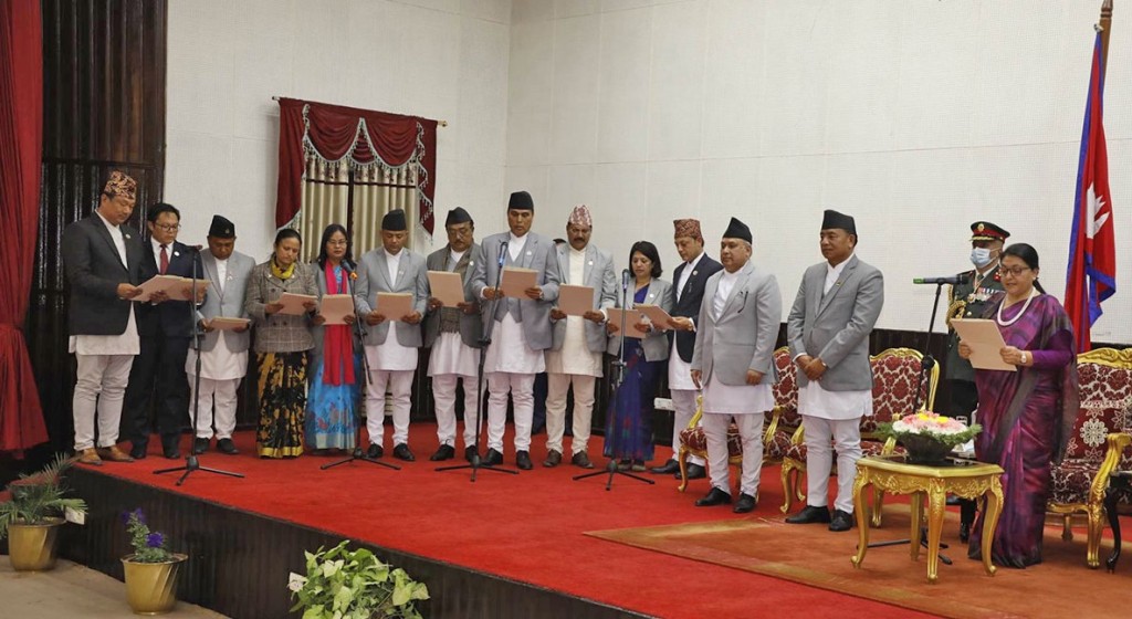 Newly appointed ministers take oath