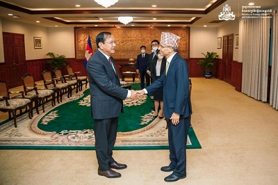 Meeting between officials of Nepal and Cambodia