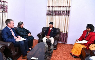 Meeting between K.P Oli and US Deputy Secretary of State