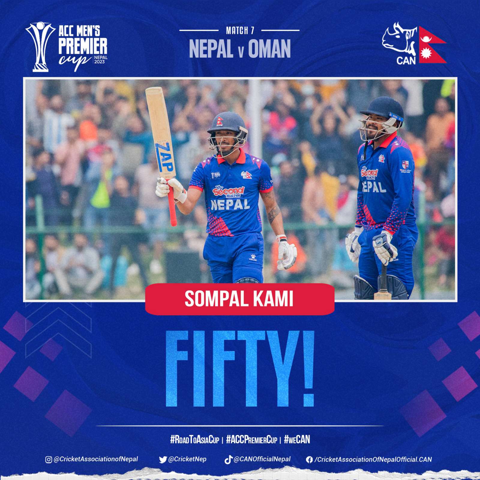 HALF-CENTURY FOR SOMPAL