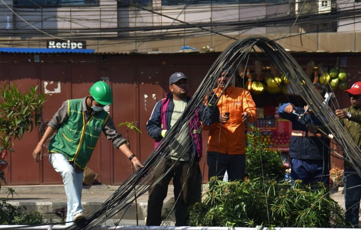 Disorganized wires inside KMC to be removed from today