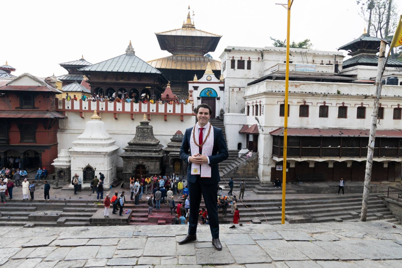 Australian Minister Tim Watts visits Pashupati region