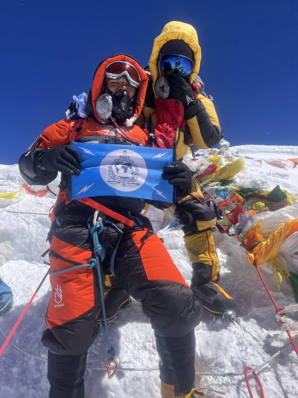 The first Nepalese Police officer to climb Mount Everest