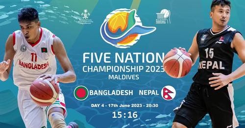 Nepal beats Bangladesh in Basketball Championship