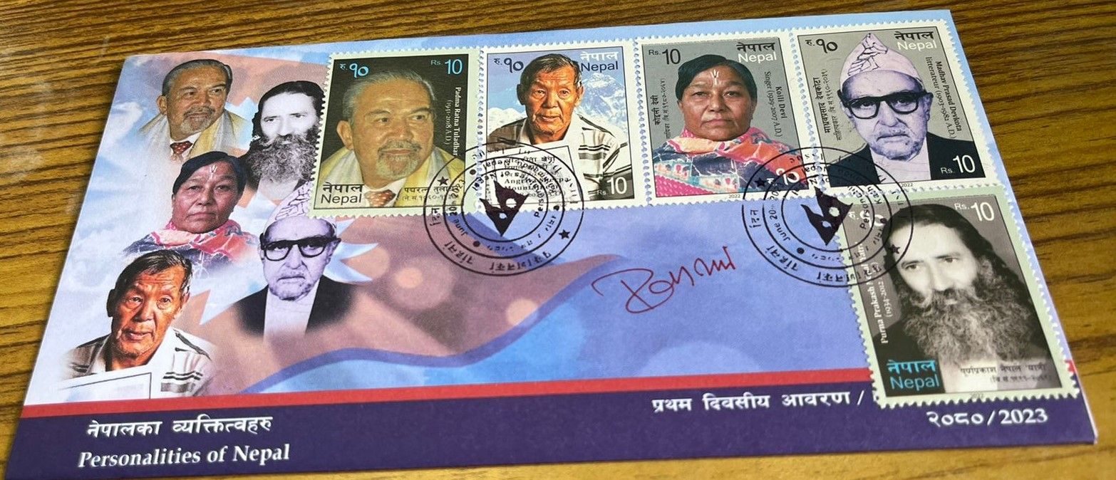 Postage stamp in the name of Late climber Angrita Sherpa published