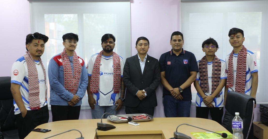 A 5-member Nepali PUBG team departs for Macau