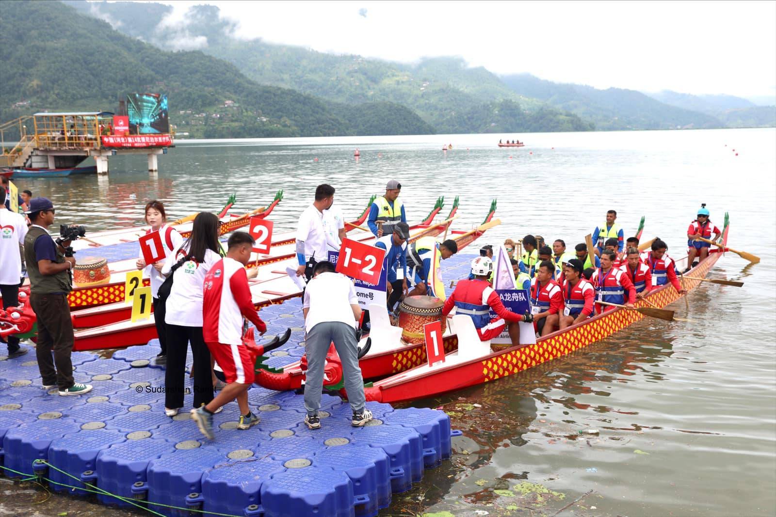 “Dragon Boat Race” festival started in Pokhara