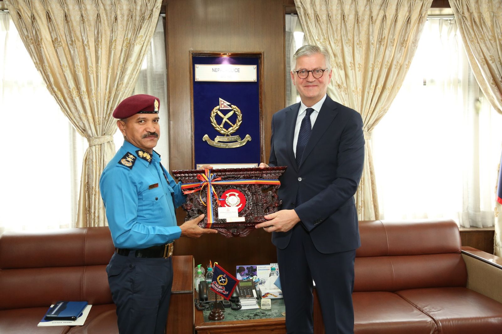 Meeting between Deputy Secretary General of UN and the IGP Kunwar