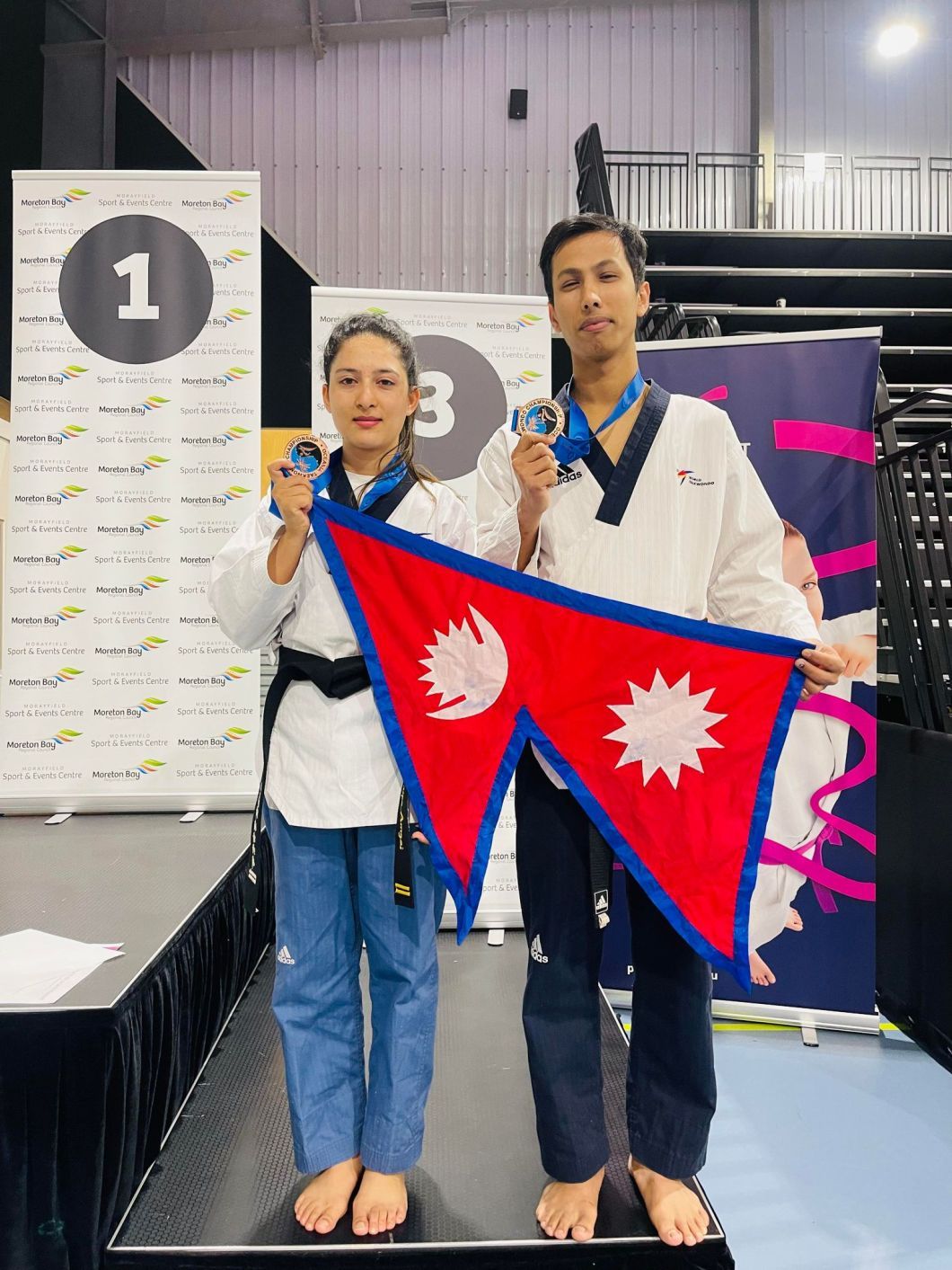 Medal for Nepal in International Taekwondo