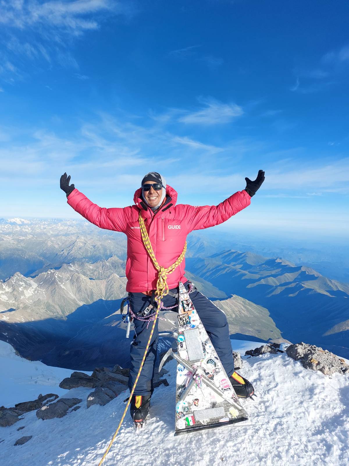 Nepali climber Chatur Tamang’s 132nd success on Mount Elbrus