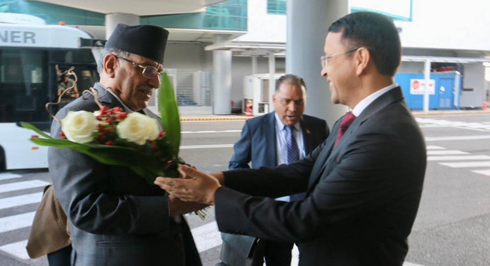 Prime Minister Dahal in Rome, Italy