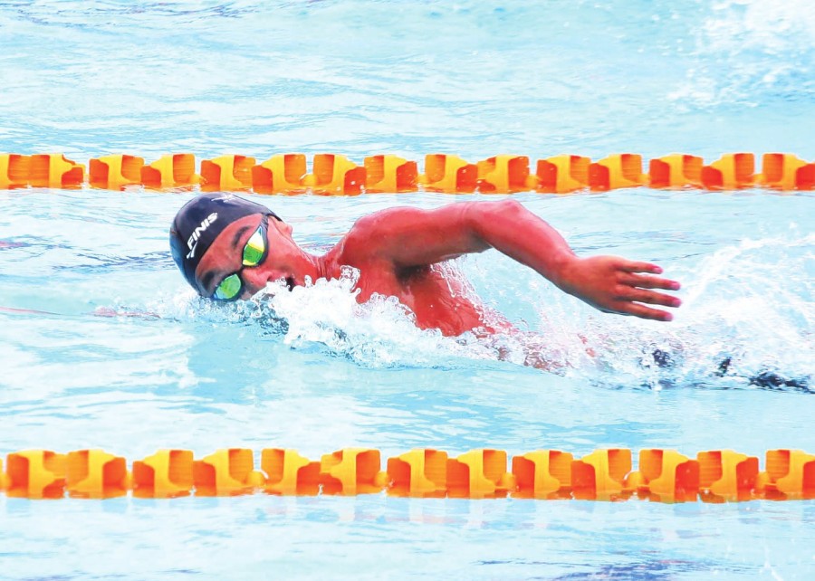 New record for Nepali swimmer Nasir in Japan