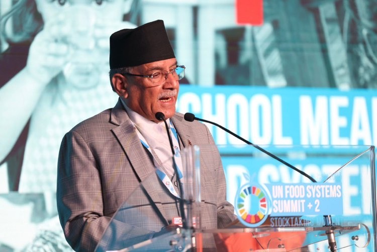 PM Dahal addresses UN Food Systems Summit in Italy