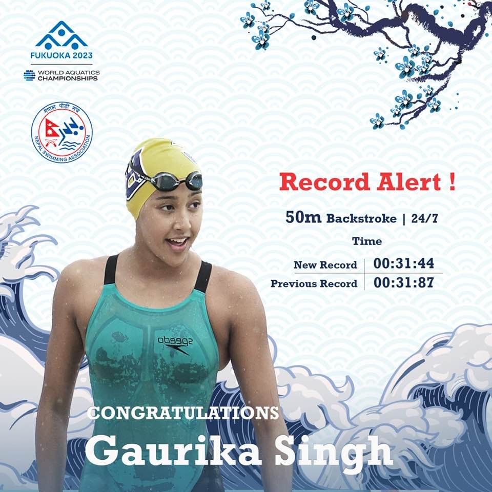 Gaurika Singh from Nepal set another record