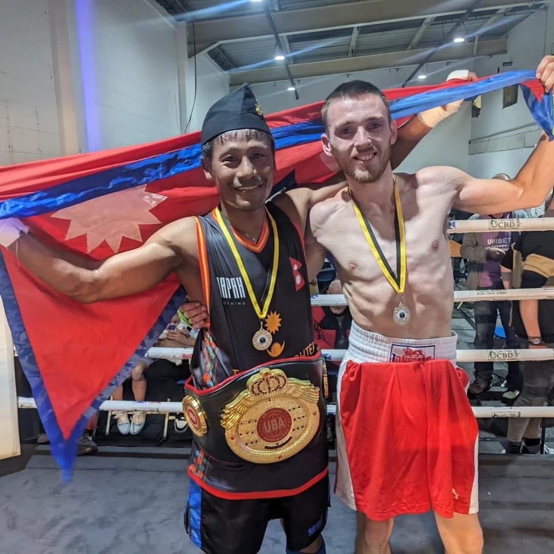 Nepali boxer Puran Rai won in pro boxing