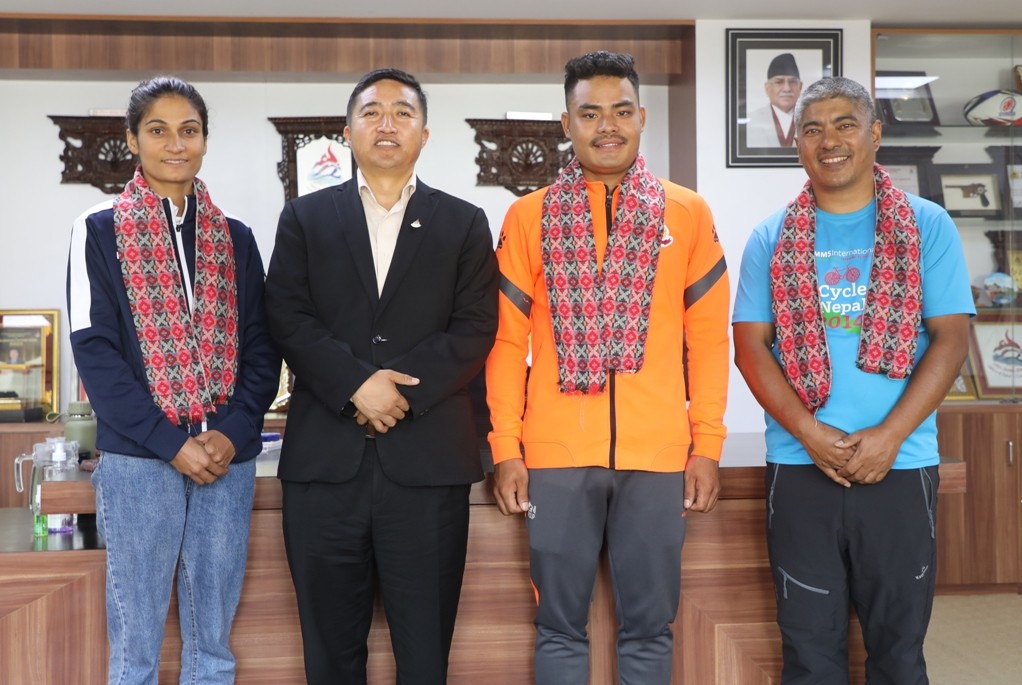 Nepal taking part in Cycling World Championships