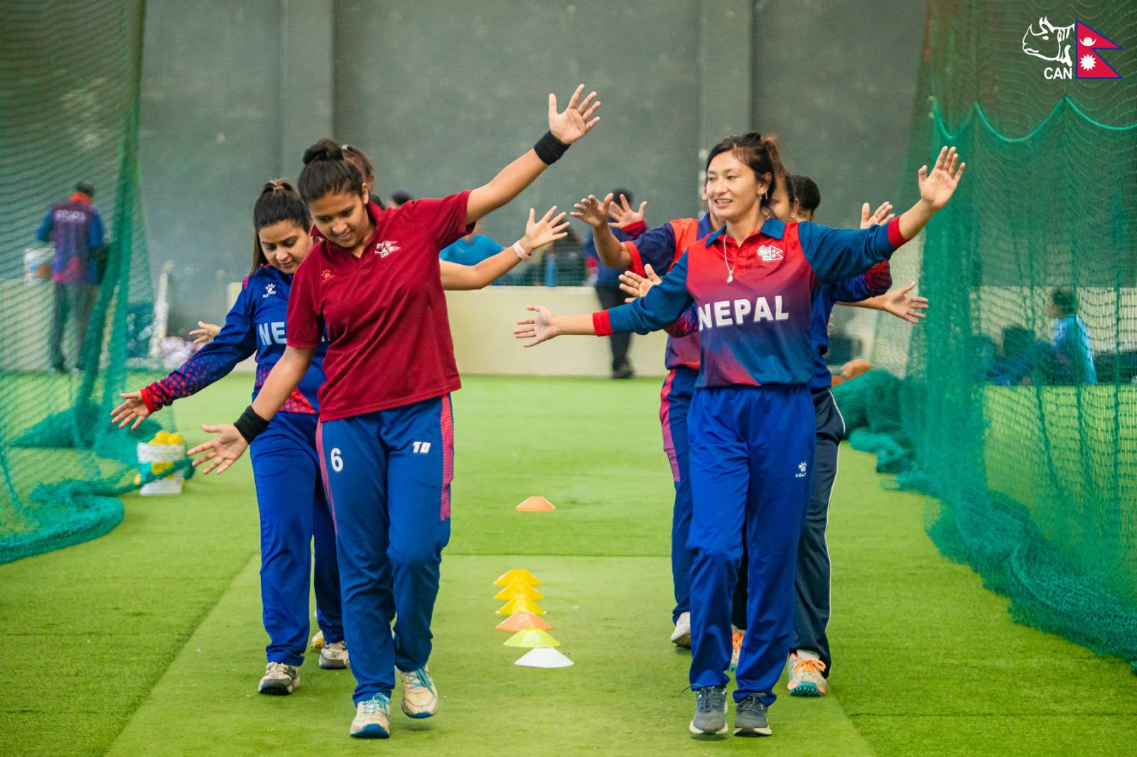 Nepali Women’s National Cricket Team training by Indian coach