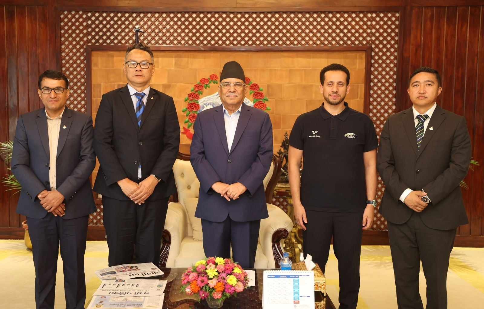 Discussion between Prime Minister Dahal and President of Asia Rugby