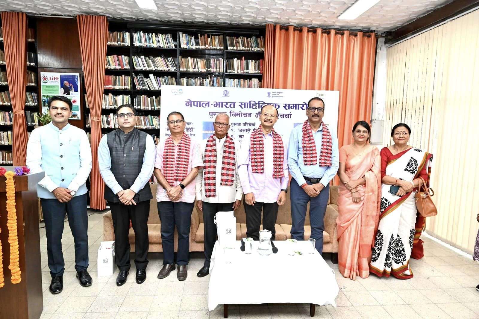 Kathmandu organized a ‘book release and discussion’ program in Nepal-India Literature Festival’ library.