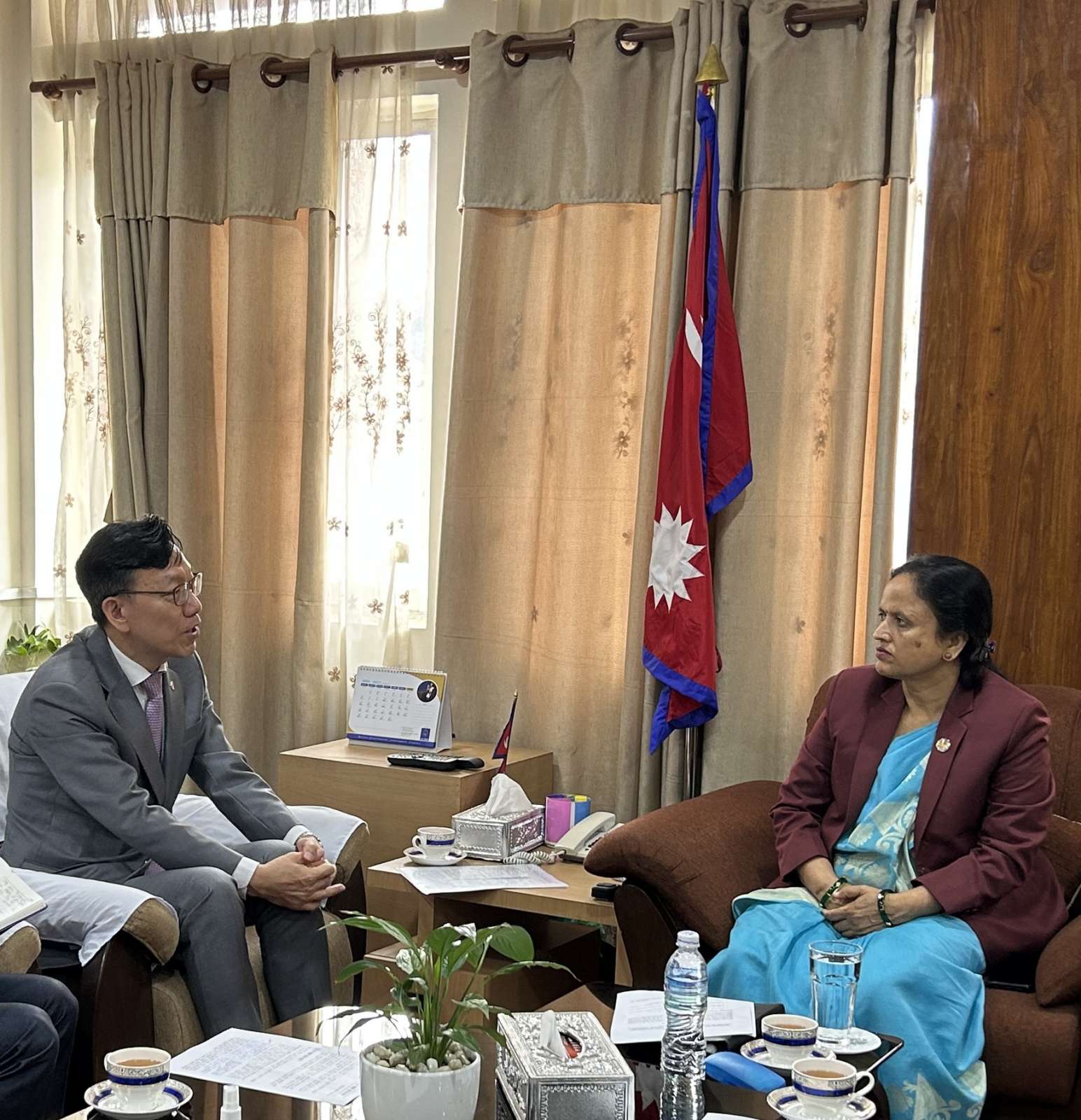 Korean Ambassador Courtesy call on Minister Sharma