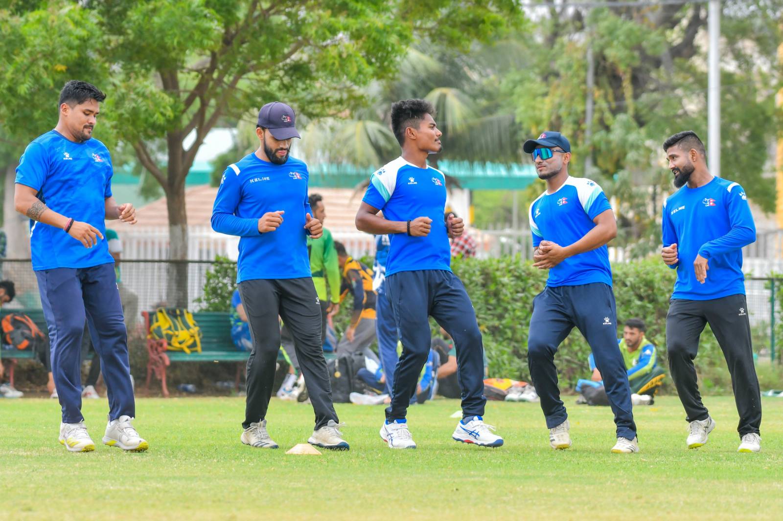 Practice in Pakistan by Nepali cricket team