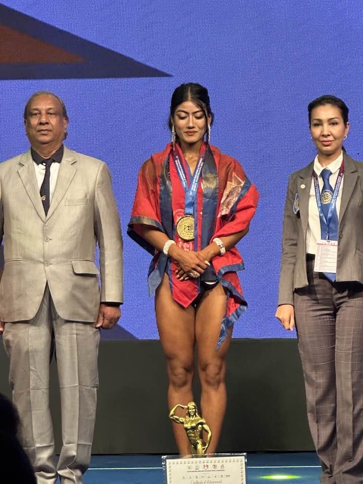 Gold Medal for Nepali Women in Asian Body Building