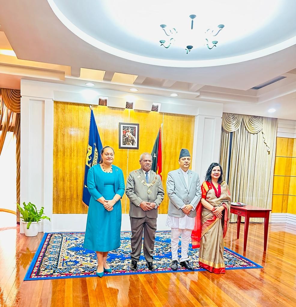 Nepalese Ambassador presented Letters of Credence in Papua New Guinea.