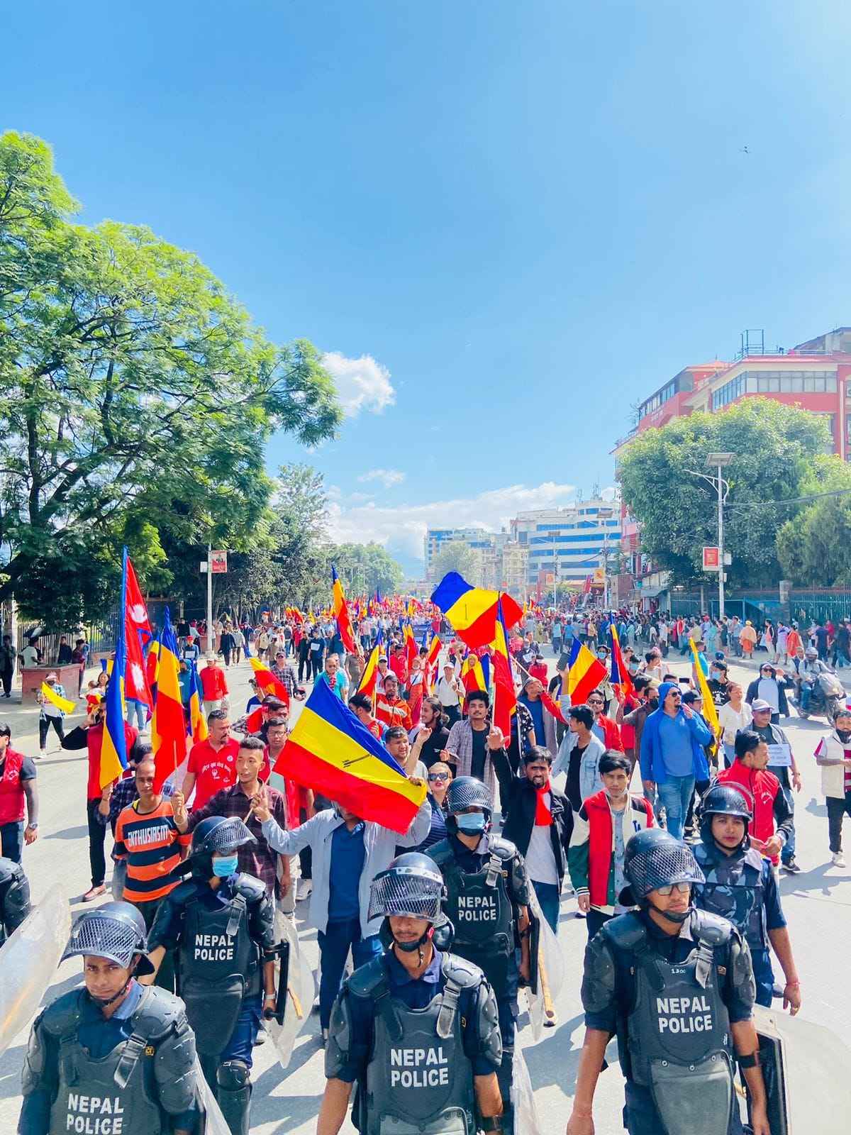 Demonstration by RPP Nepal in Kathmandu