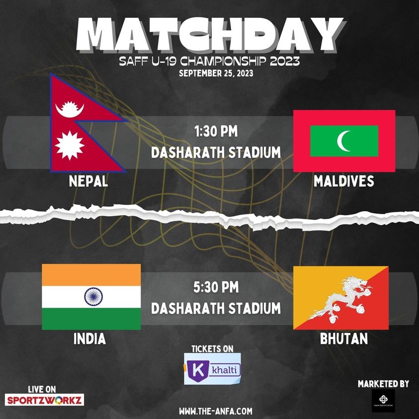 Nepal vs. Maldives: SAFF U-19