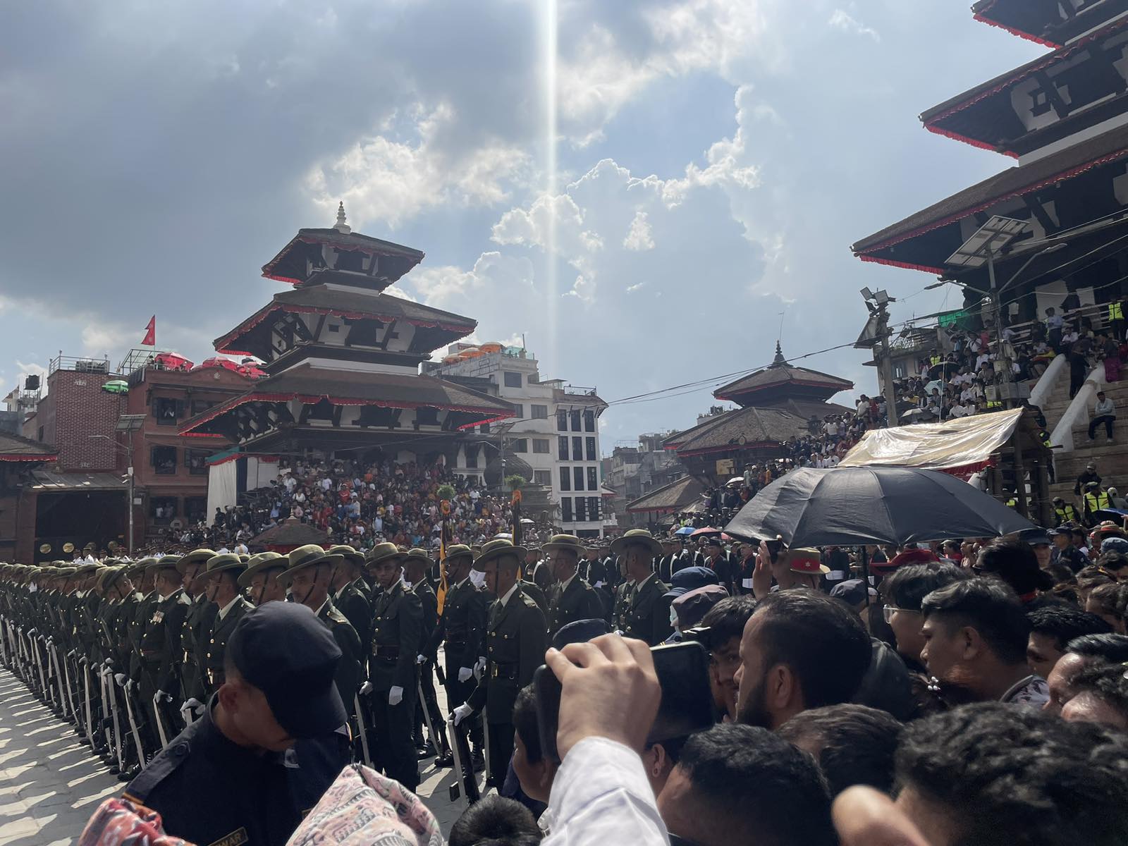 Glimpses of Indra Jatra at basantapur