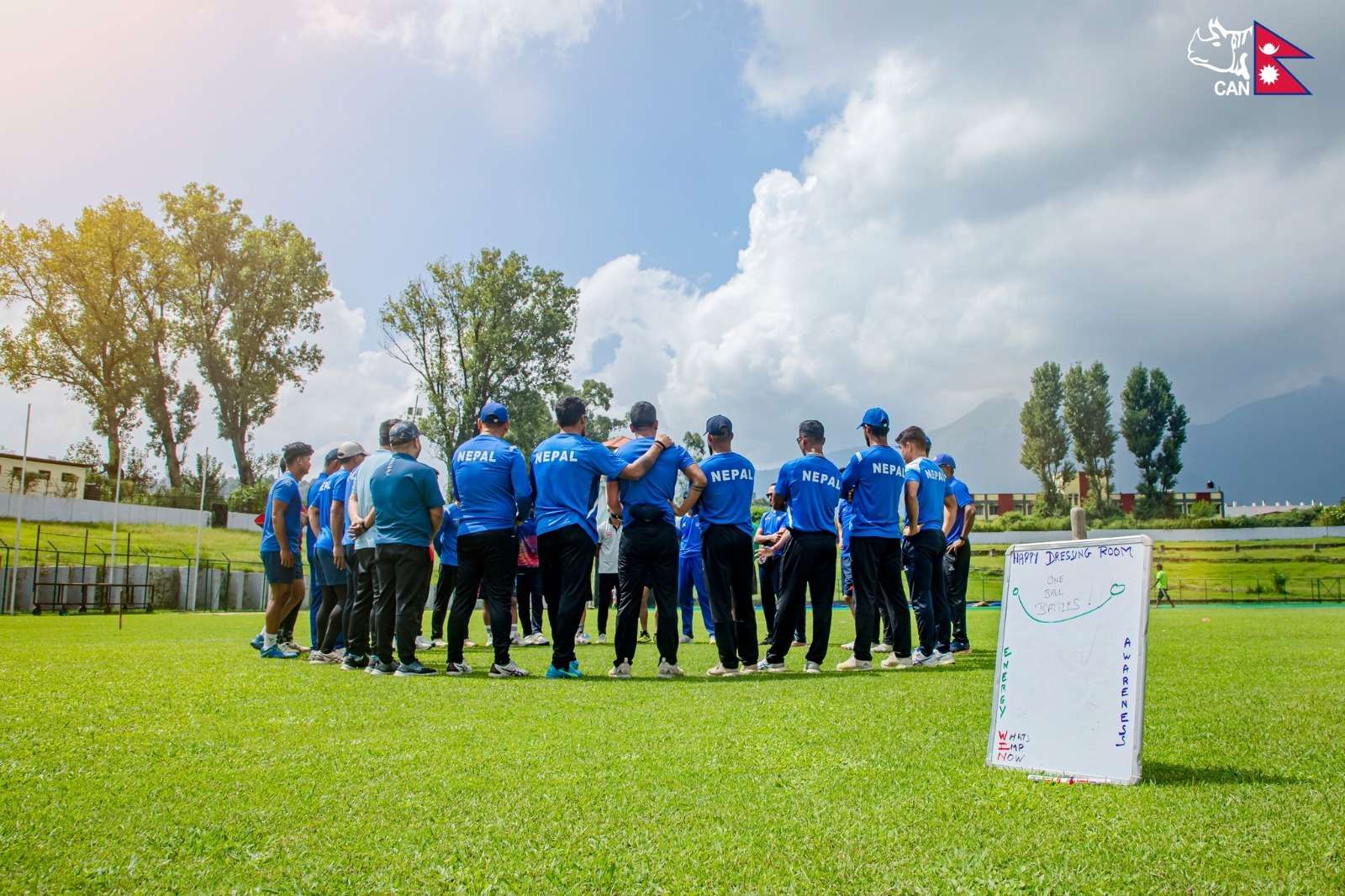 Nepali cricket team training in India