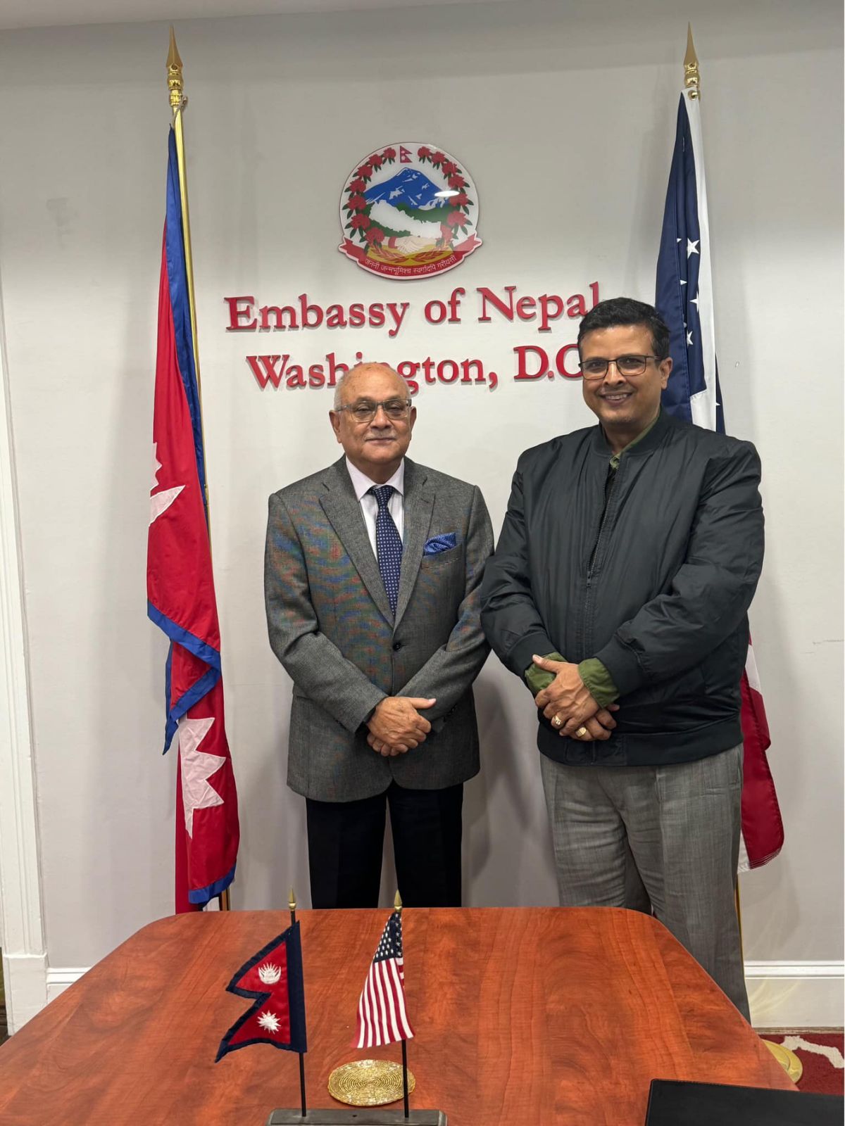 Mayor of Biratnagar mets various Mayors of USA